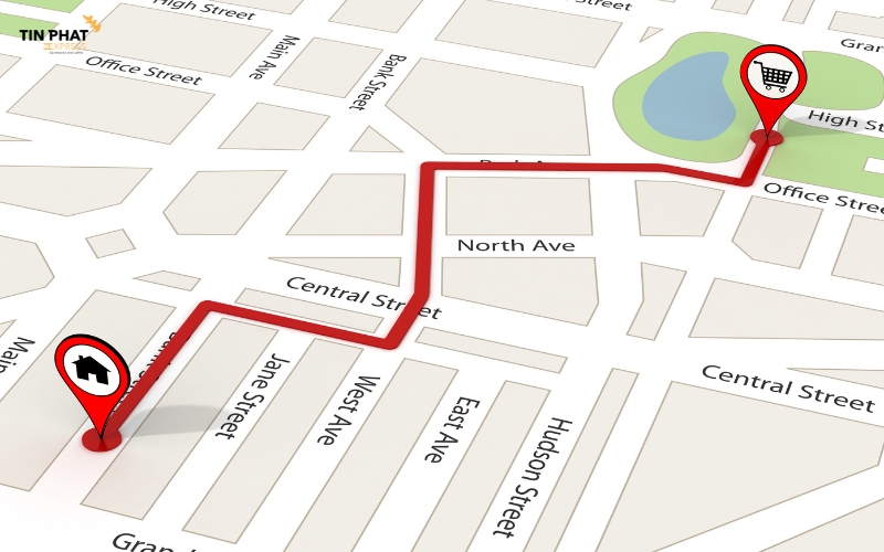 Kiểm tra địa chỉ bằng Google Maps trước khi gửi để tránh sai sót khi gửi hàng.