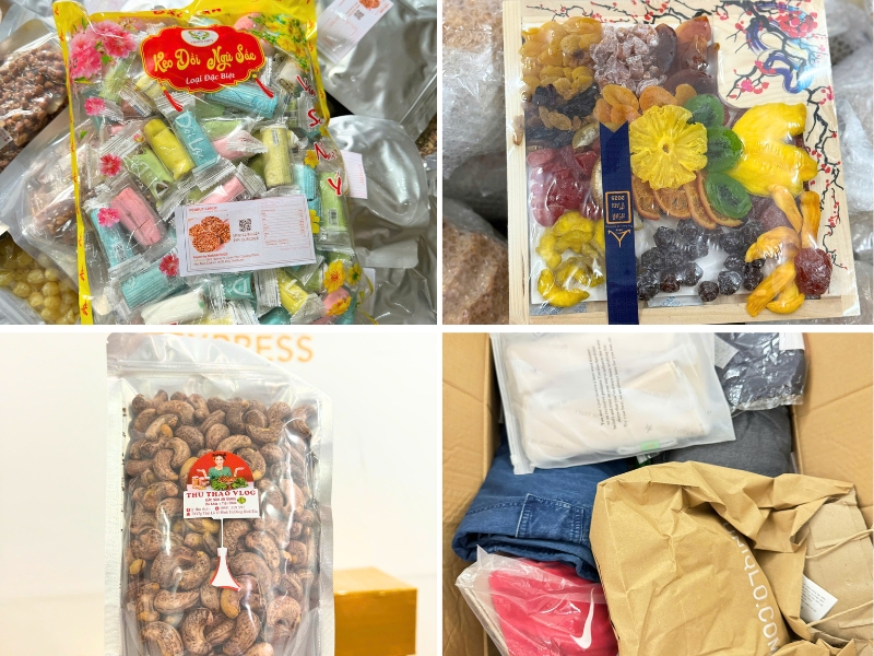 Một số mặt hàng hay gửi đi Mỹ dịp Tết