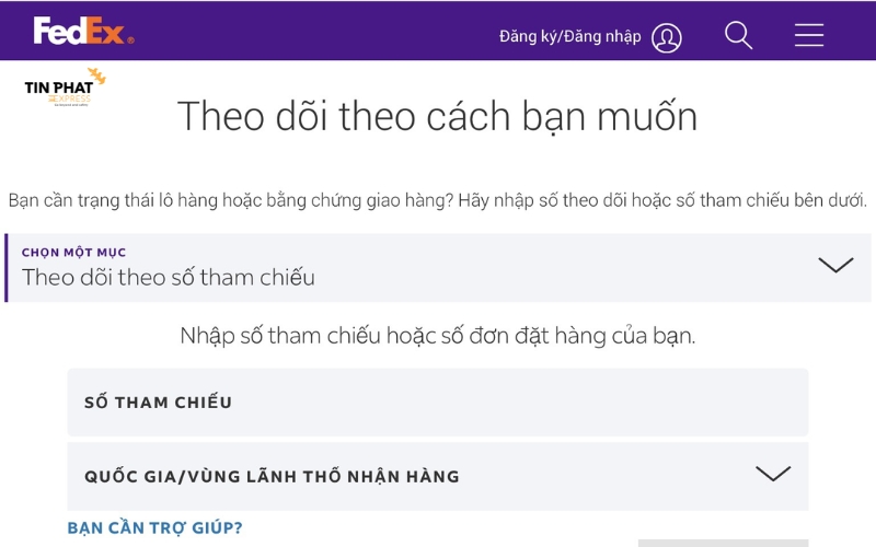 Khách hàng chủ động theo dõi và kiểm tra trạng thái đơn hàng qua website fedex.com/vn hoặc tải app FedEx trên điện thoại.