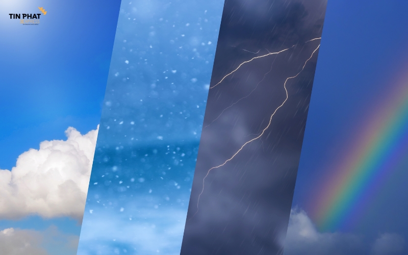 Thời tiết là yếu tố có thể ảnh hưởng trực tiếp đến thời gian giao hàng.