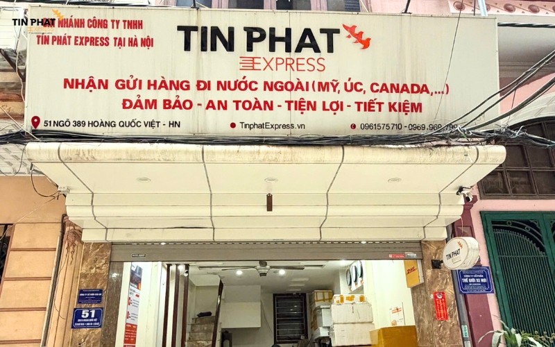 Tín Phát Express có chi nhánh tại Hà Nội ở 51 Ngõ 389 Hoàng Quốc Việt, Cầu Giấy.