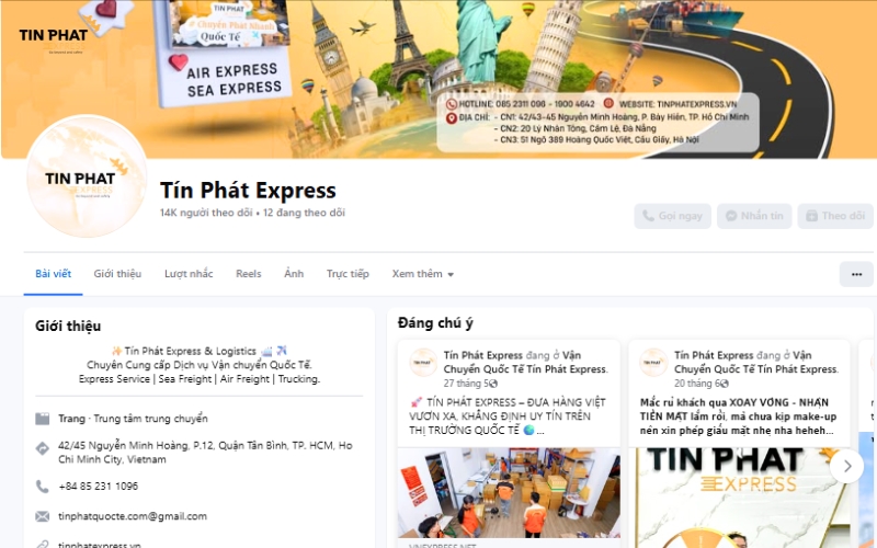 Theo dõi Fanapge Tín Phát để tận dụng các chương trình khuyến mãi hấp dẫn. 