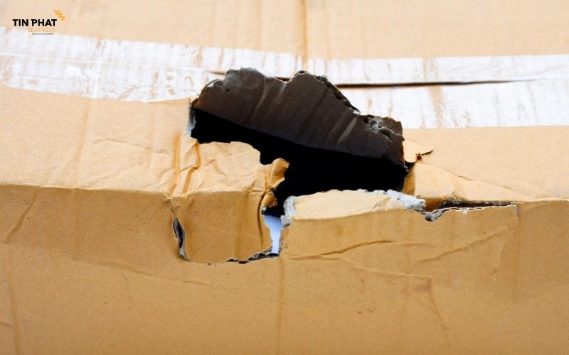 Dùng thùng carton mỏng, cũ là sai lầm khiến hàng hóa hư hỏng khi vận chuyển. 