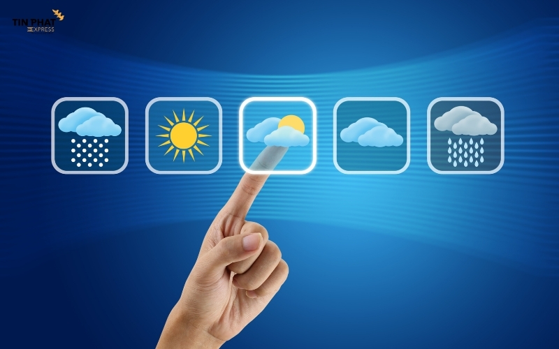 Thời tiết là yếu tố có thể kéo dài hoặc rút ngắn thời gian vận chuyển.