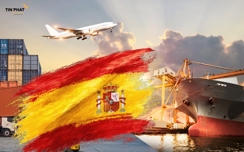 Hai phương thức vận chuyển phổ biến khi gửi hàng đi Tây Ban Nhabao gồm: đường hàng không nhanh và đường biển.